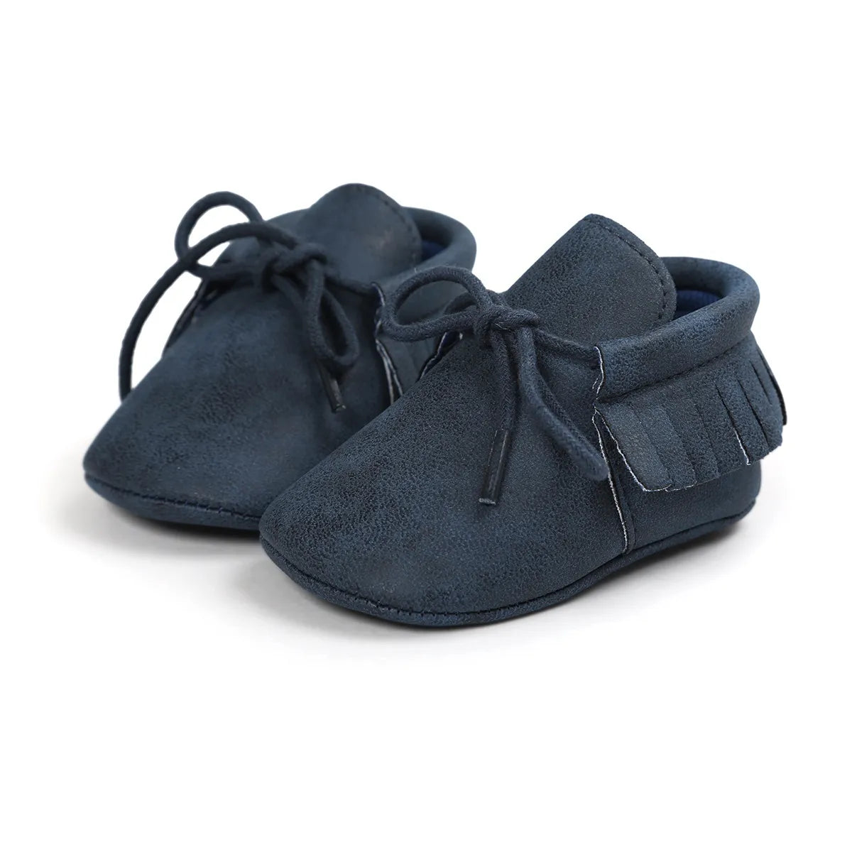 BabyRiser™ Charming Lace-up Tassels Suede Leather Toddler Moccasins