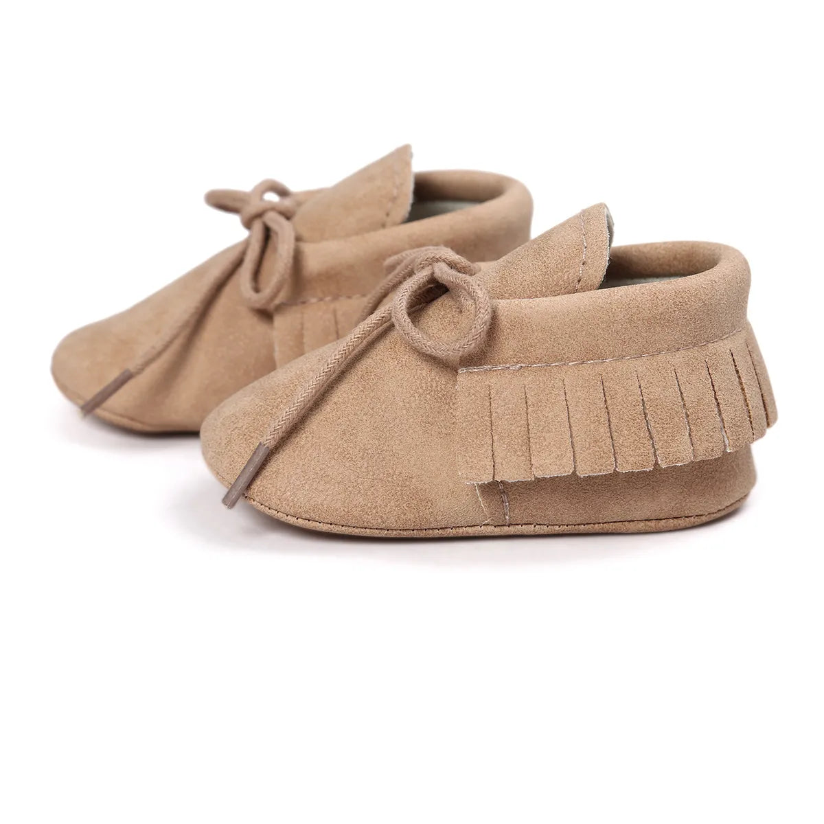 BabyRiser™ Charming Lace-up Tassels Suede Leather Toddler Moccasins